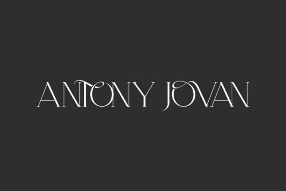 Antony Jovan Font: A Display Typeface for Campaigns