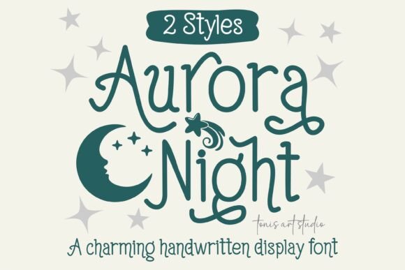 Aurora Night Font: Testing a Handwritten Display Typeface
