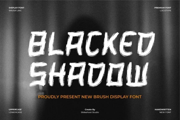Blacked Shadow Font Review: Raw Texture for Edgy Branding