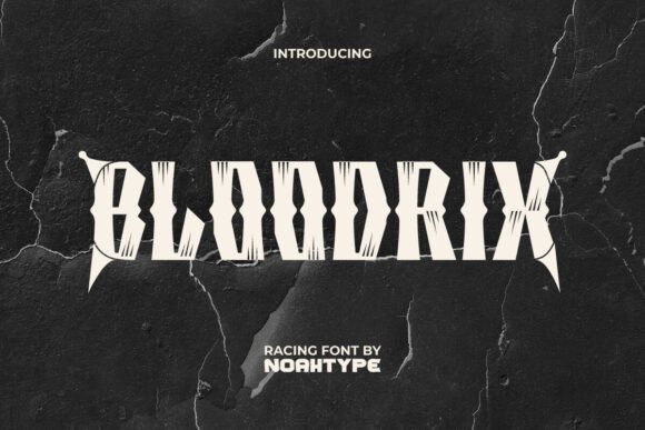 Bloodrix Font: A Display Typeface for Bold Editorial Design