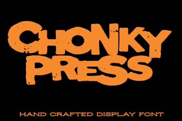 Chonky Press Font Review: Vintage Grit for Bold Branding