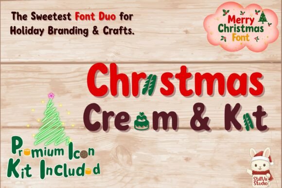 Christmas Cream and Kit Font for Holiday Campaigns