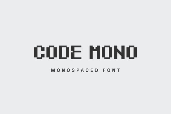 Code Mono Font: A Display Typeface for Editorial Layouts