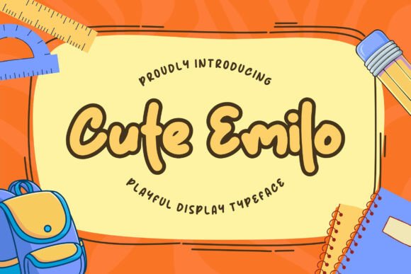 Cute Emilo Font Review: A Playful Display Typeface for Kids' Brands