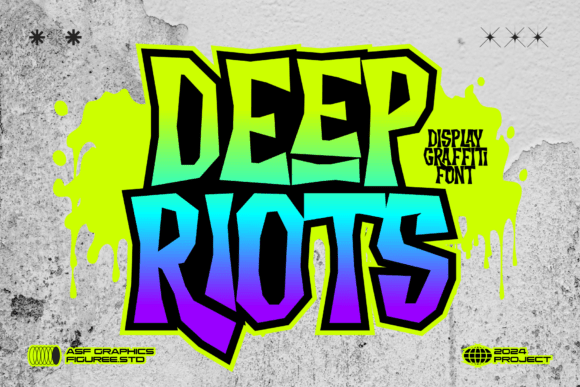 Deep Riots: A Bold Display Font for Editorial Edge