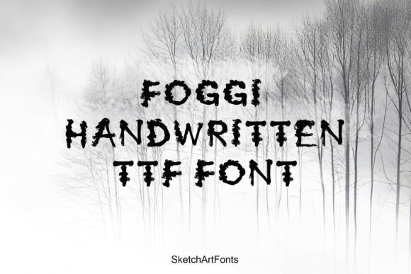 Foggi Font: Raw Texture for Handmade Labels