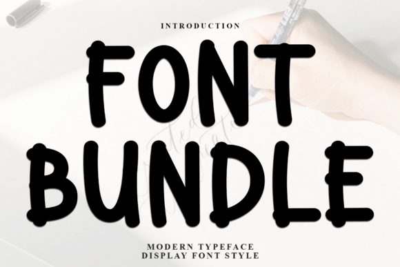 Font Bundle Typeface: Bold Display Font for Makers