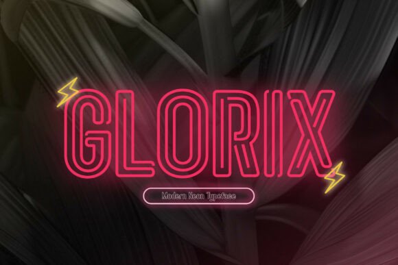 Glorix Font Review: Modern Neon Typography for Editorial Design