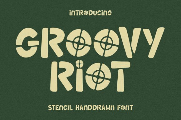 Groovy Riot Font: Playful Display Type for Makers