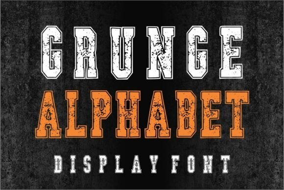 Grunge Alphabet Font: Bold Branding for Small Business