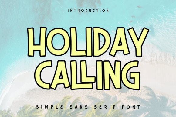Holiday Calling Font: Luxurious Display Type for Crafts