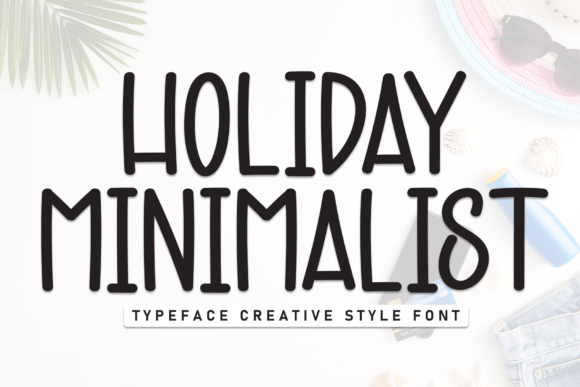 Holiday Minimalist Font for Handmade Labels & Decor