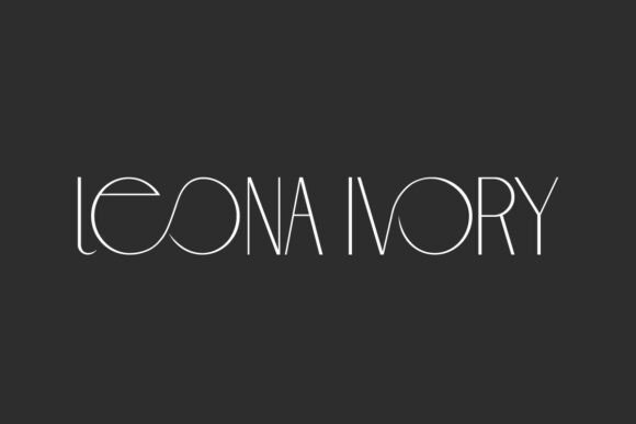 Leona Ivory Font: Sleek Display Type for Makers