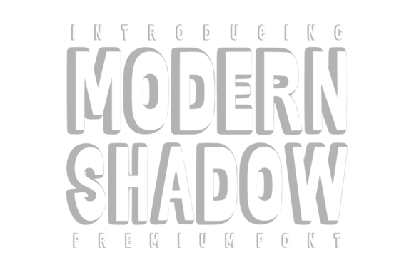 Modern Shadow Font Review for Web Design