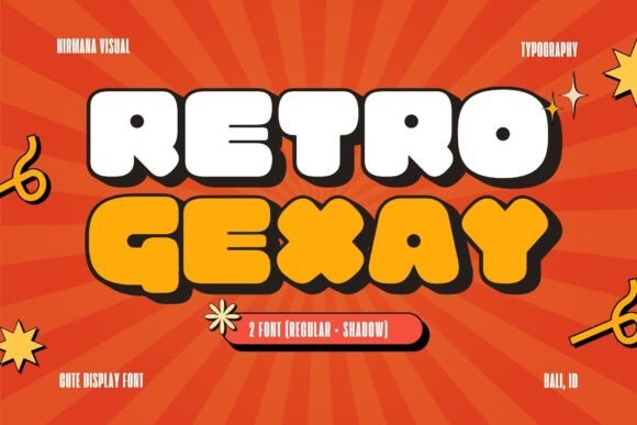 Retro Gexay Font: Vintage Charm for Digital Campaigns