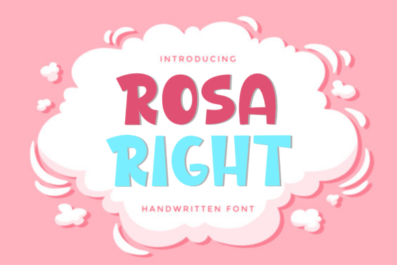 Rosa Right Font: Festive Branding for Small Business