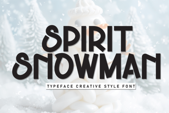 Spirit Snowman Font: A Soft Display Typeface for Editorial Design
