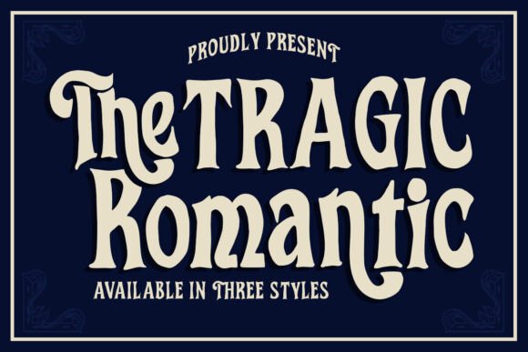 The Tragic Romantic Font for Bold Marketing Visuals